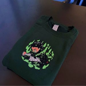 UNLEASHED GATES Rock Lee Forest Green Crewneck